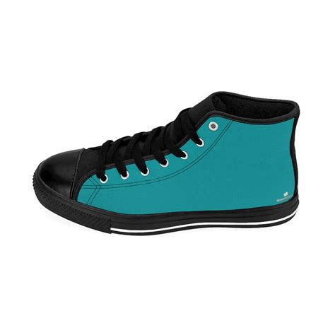 teal designer sneakers